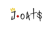 joots logo with a crown on a black background